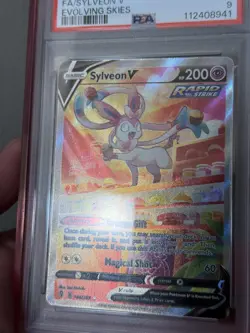 PSA Mint 9 - Sylveon V 184/203 SWSH Evolving Skies - Pokemon TCG 2021 Holo FA - Image 3