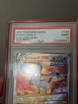 PSA Mint 9 - Sylveon V 184/203 SWSH Evolving Skies - Pokemon TCG 2021 Holo FA - Image 4