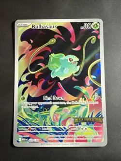 Bulbasaur 133/132 Mega Evolution Illustration Rare Pokemon TCG English NM/Mint - Image 1