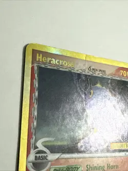 Pokemon TCG Heracross 3/101 Reverse Holo Stamped EX Dragon Frontiers DMG - Image 5