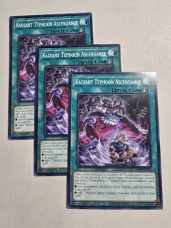 3x Radiant Typhoon Ascendance 1st Edition Common BPRO-EN065 Yu-Gi-Oh! - Image 1