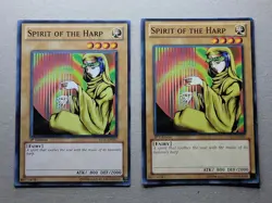 2x Spirit of the Harp - YS11-EN001 - 1st Edition - YuGiOh-LP - Image 1