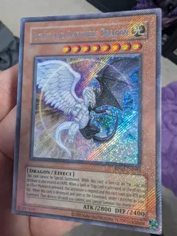 YuGiOh! Light and Darkness Dragon RP02-EN095 Secret Rare 2020 reprint Foil Bleed - Image 5