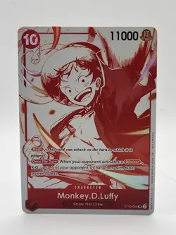 One Piece Card Game - Monkey.D.Luffy (3rd Anniversary Promo) ST10-006 SR Foil NM - Image 1