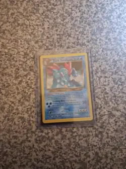 Pokemon Card Dark Feraligatr 5/105 Rare Holo Neo Destiny Set WOTC Heavy Played - Image 1