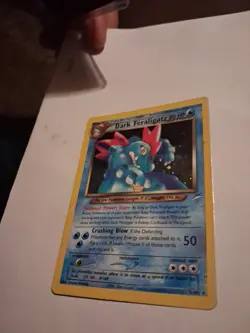 Pokemon Card Dark Feraligatr 5/105 Rare Holo Neo Destiny Set WOTC Heavy Played - Image 3