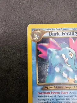 Pokemon Card Dark Feraligatr 5/105 Rare Holo Neo Destiny Set WOTC Heavy Played - Image 3