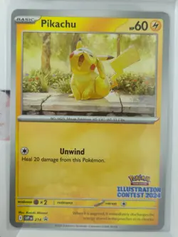 Pikachu Illustration Contest 2024 Promo SV: Scarlet & Violet Promo Cards 214 - Image 1