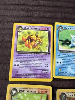 Pokemon Vintage Card Bundle Job Lot Original Team Rocket Dark 1999 Mixed Cards - Image 3