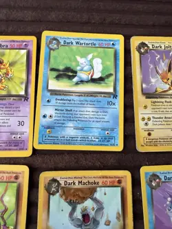 Pokemon Vintage Card Bundle Job Lot Original Team Rocket Dark 1999 Mixed Cards - Image 4