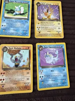 Pokemon Vintage Card Bundle Job Lot Original Team Rocket Dark 1999 Mixed Cards - Image 5