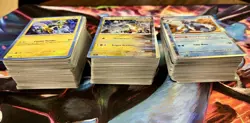 Pokemon TCG Stellar Crown bulk 300+ card lot includes holo and reverse Near Mint - Image 1