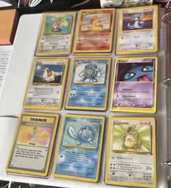 Pokemon, lot of 91 vintage cards 1990's, Nintendo In Binder - Image 4