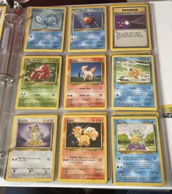 Pokemon, lot of 91 vintage cards 1990's, Nintendo In Binder - Image 5