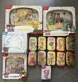 Scarlet & Violet Pokemon 151 ETB/Booster Bundle/Zapdos/Alakazam/Mini Tins/Poster - Image 1