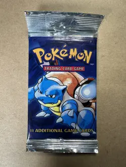 21.00 g Heavy Pokemon WOTC Base Set Unlimited Booster Pack Blastoise 1999 - Image 2