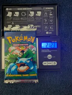 21.23 g HeavyU! Pokemon Wizards Of The Coast Base Set Booster Pack - Image 1