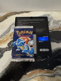 21.37 Grams Heavy 1999 Pokemon Blastoise Art Base Set Booster Pack - Image 1