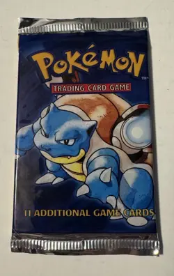 21.37 Grams Heavy 1999 Pokemon Blastoise Art Base Set Booster Pack - Image 2