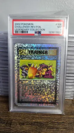 Pokemon Legendary Collection Reverse Holo Challenge! #106/110 PSA 7 NM - Image 1