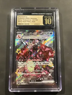 CGC 10 Pristine Charizard ex Shiny 331/190 SSR Shiny Treasure ex sv4a Pokemon - Image 1