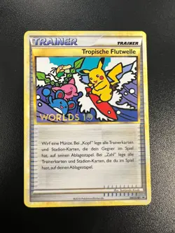 Pokemon GERMAN Tropical Tidal Wave (Tropische Flutwelle) HGSS18 Worlds 10 Promo - Image 1