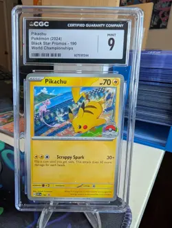 CGC 9 Pikachu 190 Sv: Scarlet & Violet Promo Cards Regular - Image 1