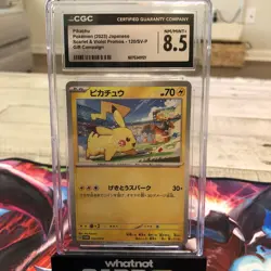 Pokemon Pikachu 120/SV-P Sv-P Promo Gift Campaign Japanese CGC 8.5 2023 TCG Card - Image 1
