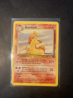 Pokemon TCG Rapidash 1st Edition Jungle Regular Card 44/64 - Image 1