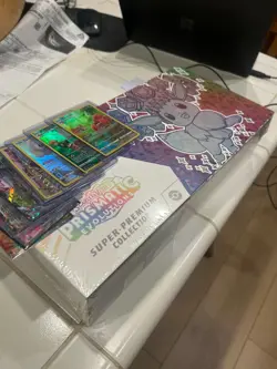 Pokemon Scarlet Prismatic Evolutions Super premium collection box + 9 cards - Image 1