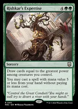 Magic The Gathering MTG RISHKAR'S EXPERTISE Modern Horizons 3 NM Near Mint - Image 1