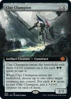 [1x] Clay Champion - Extended Art Near Mint, English BRO Extras MTG Magic - Image 1