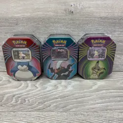 Pokemon Mighty Mysterious Tin TCG 2021 Snorlax Darkrai Mimikyu Knockout SEALED - Image 1