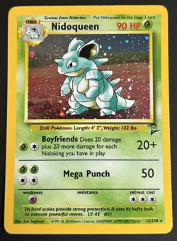Pokemon TCG Nidoqueen 7/64 Jungle Base set 2 LP - Image 1