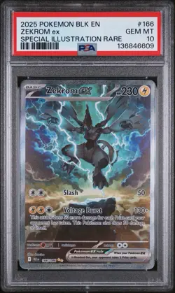 Zekrom EX Black Bolt SIR Special Illustration Rare #166 PSA 10 Gem Mint Pokemon - Image 1