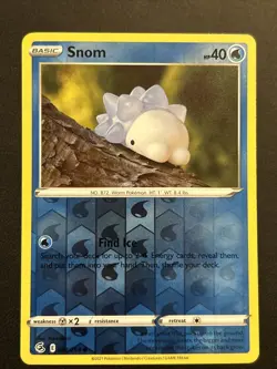 Pokemon TCG Snom 084/264 Fusion Strike Reverse Holo Common NM - Image 1