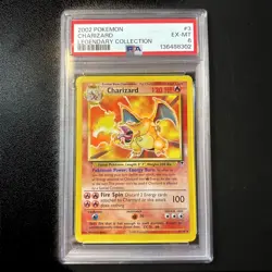 PSA 6 Charizard 3/110 Rare Pokemon 2002 Legendary Collection EX-MT - Image 1
