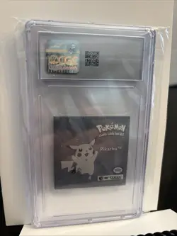 1999 Pokemon Stickers Pikachu #PR32 Series 1 Bonus Prism Sticker CGC 8.5 NM Mint - Image 2