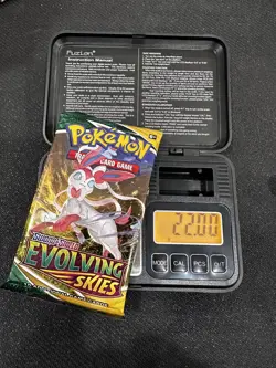 22.0g Heavy Evolving Skies Booster Pack Sword & Shield Pokemon New/Sealed - Image 1