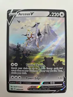 Pokemon Sword & Shield Arceus V SWSH204 Black Star Promo NM - Image 1