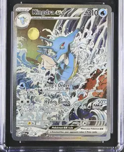 2024 POKEMON SVP EN-SV BLACK STAR PROMO #131 KINGDRA EX PSA 9 (77) - Image 1
