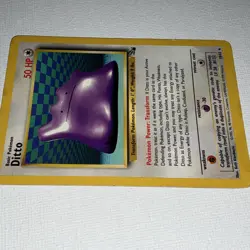 Pokemon Ditto Rare 50 HP Basic Fossil 18/62 Unlimited 1999 English TCG Card - Image 3