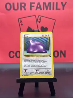 Ditto 18/62 Fossil WOTC Pokemon TCG Regular Rare 1999 HP - Image 1