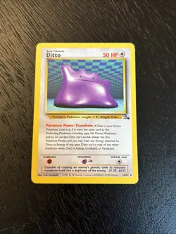 Ditto 18/62 Fossil WOTC Pokemon TCG Regular Rare 1999 HP - Image 1