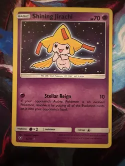Pokemon TCG Shining Jirachi 42/73 Shining Legends Series, NM/LP Condition - Image 1