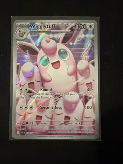 2025 Pokemon Phantasmal Flames Full Art Illustration Rare Holo Wigglytuff 105/94 - Image 1