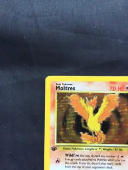 Pokemon Cards: 1st Edition Fossil Rare Holo: Moltres 12/62 - Image 3