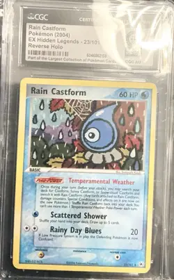 Pokemon TCG Rain Castform 23/101 Hidden Legends 2004 Reverse Holo 1/1 - Image 1