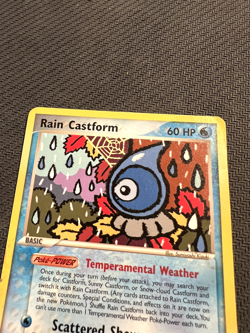 Pokemon TCG Rain Castform Hidden Legends 23/101 Regular Rare MP - Image 2
