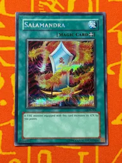 YUGIOH SALAMANDRA PRISMATIC SECRET RARE LIGHT PLAY DDS-006 - Image 1